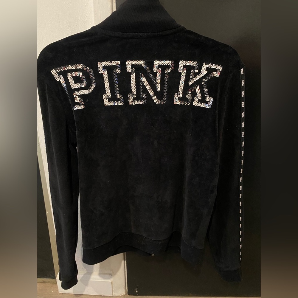 PINK Victoria secret track velour jacket